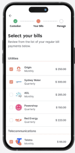 Choose which bills to include and leave your instructions